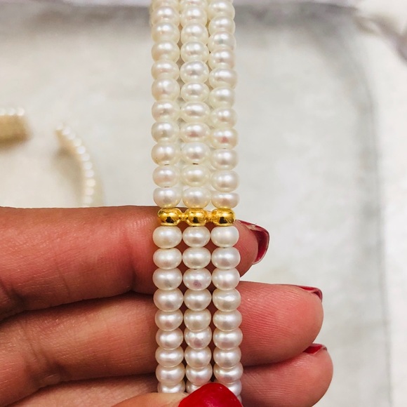 Pearl 14k necklace - Picture 3 of 5